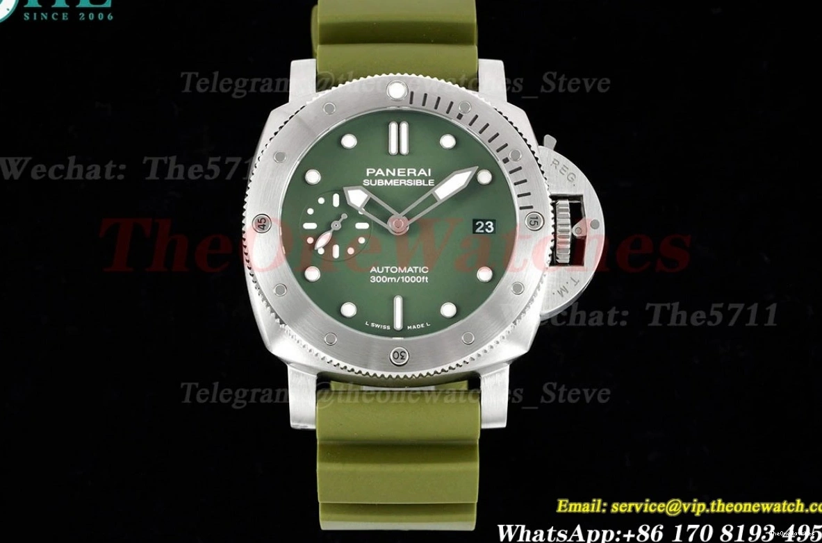 SS VSF Verde P900 RU Submersible 42mm PAM1055 Milit Green 0412